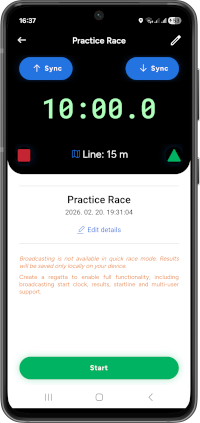SailAlign: sailing app - Quick Race Mode