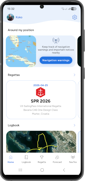 SailAlign: sailing app - Regatta manager, start clock, NavTex and marine forecast