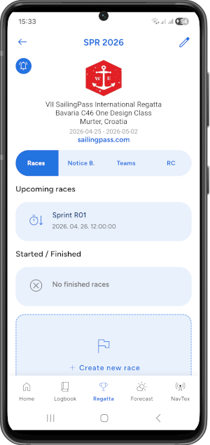 Sail Align synchronized regatta start clock and start line broadcasting demo