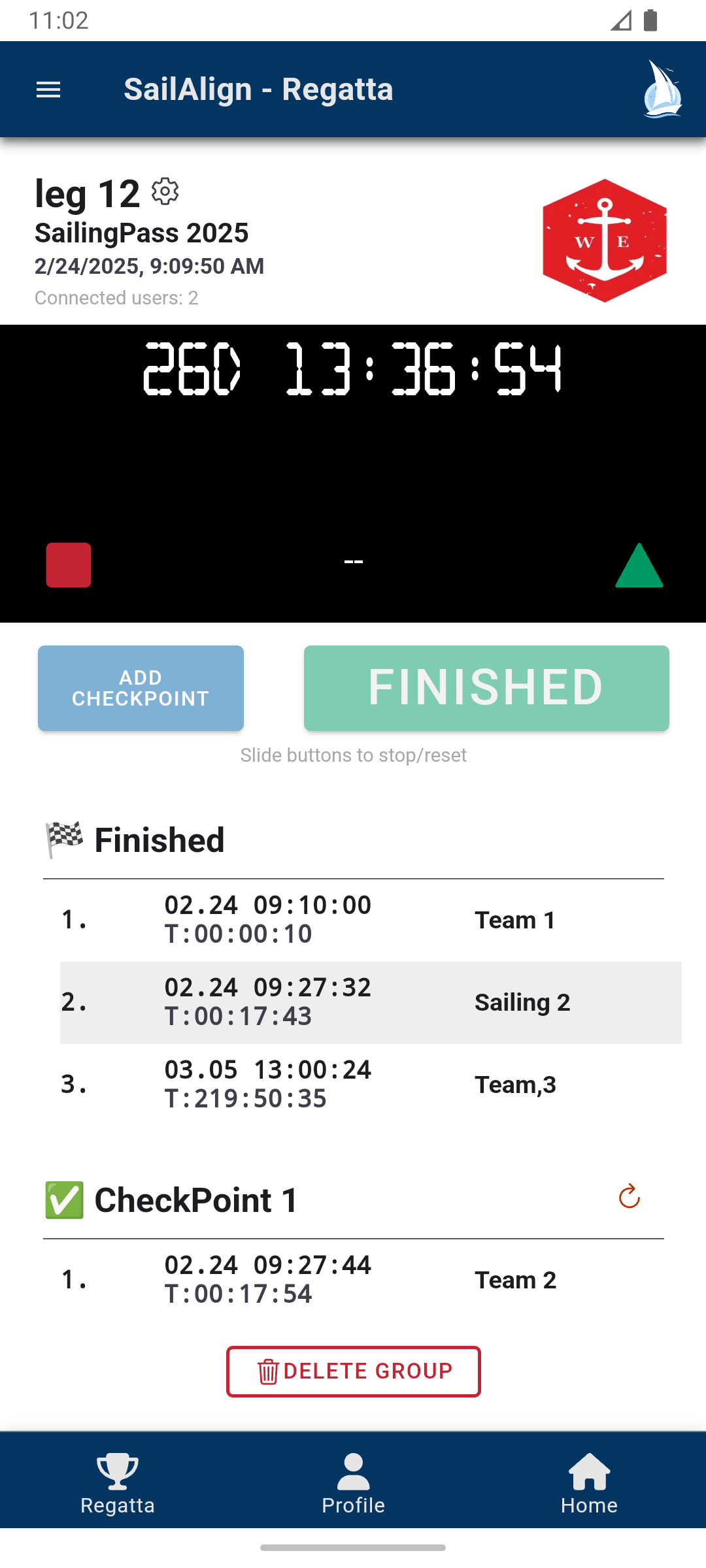 Race Start Broadcasting