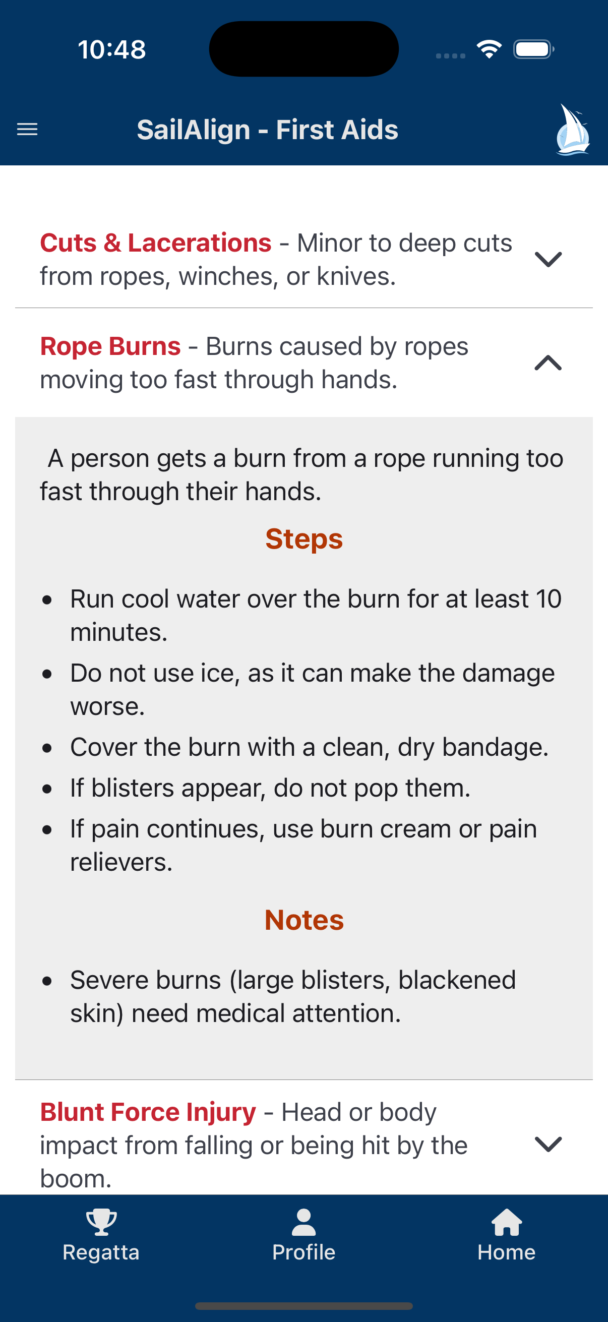First Aid & VHF Guide